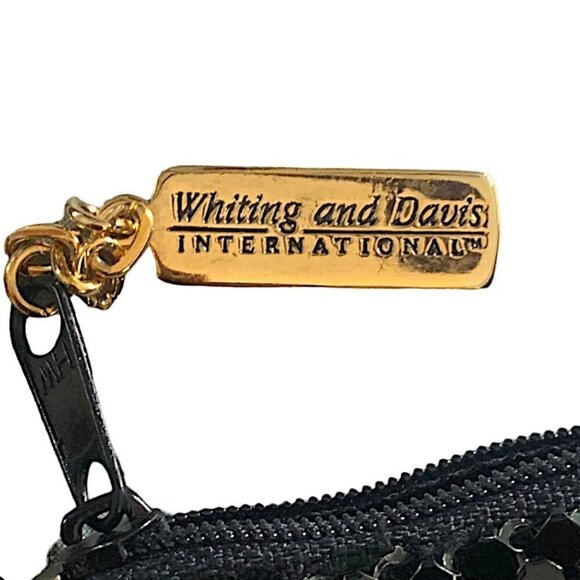 Whiting & Davis Black Mesh Crossbody Shoulder Bag - Picture 3 of 10